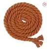 Cuerda de algodón de color de 8 mm de grosor, 8 mm de grosor, tres hebras de hilo de algodón, para atar, manualidades DIY, decoración de tienda, cuerda
