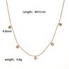 Colar Europeu e Americano Transfronteiriço em Aço Inoxidável com Multi-Zircônia para Mulheres, Fashion e Elegante, Sensação de Alto Padrão, Corrente Clavícula com Strass, Não Desbota