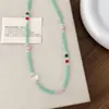 Temperamento Único y Dulce, Colección de Collares Gargantilla con Cuentas de Piedra Natural de Cristal Frescos y Simples, Collar Simple y Versátil para Mujeres