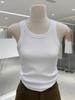 Top de Verano para Mujer Ajustado, sin Mangas, para Chica Hot, con Chaleco de Cuello U