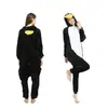 Pijamas de una pieza de terciopelo de coral para parejas, ropa de casa, animales pingüino panda, ropa exterior para niños, Halloween transfronterizo