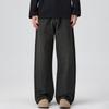 Ropa para Hombre Muqiu 2026 Nuevo Estilo Baggy Retro Americano Jeans Negros Caídos para Hombre, Pantalones Rectos Holgados