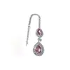 Horquilla con colgante de gota de agua simple transfronteriza con diamantes de imitación, cadena para la frente, cadena para el cabello, estilo europeo y americano