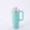 Taza de Coche de Segunda Generación Transfronteriza de 30 oz, Taza de Hielo de Gran Capacidad, Taza Aislada al Vacío, Taza de Acero Inoxidable con Asa para Coche y Popote