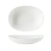 Bol Japonés Vajilla Plato Cerámico Plato de Plato para el Hogar Plato Ovalado para Yogur Plato para Postre Occidental Desayuno Plato para Ensalada de Frutas