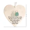 Decoración Popular Transfronteriza de Acrílico con Forma de Corazón Marino para Amistad Decoración de Árbol de Navidad Colgante