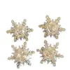 Nuevos Pendientes Versátiles de Copo de Nieve Super Brillantes para Mujer, Pendientes de Nicho Dulces y de Lujo, Pendientes de Moda, Simples y de Alta Gama