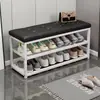 Simple y (daqi - grande/magnífico) banco ahorrador de espacio para cambiarse los zapatos en la entrada, zapatero para el pasillo, banco para cambiarse los zapatos para la sala de estar/dormitorio, personalizable