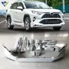 Adequado para Modelos 18-23 do Carro Rav4, Acessórios Automotivos, Kit de Carroceria Pequena Modificado Mona Lisa Dianteiro e Traseiro com Luzes no Para-choque Dianteiro