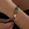 Pulseira de Contas com Pedras Naturais dos Doze Signos do Zodíaco, Nova e Criativa, Joia de Aço Inoxidável Moderna e Versátil, Adequada para Homens e Mulheres