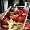 Caja de Mousse de Fresa Famosa en Internet Caja de Pastel de Fresa con Crema Caja de Pastelería Tiramisú Caja de Empaque para Hornear