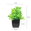 Flores Artificiais de Simulação Decorações Criativas para Mesa de Casa Flores de Plástico Grama Artificial Plantas Verdes Decorações de Interior Mini Decorações Bonsai