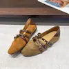 2026 Novas Sapatilhas Mary Jane com Fivela de Cinto Estilo Coreano, Bico Redondo e Tiras Cruzadas para Mulheres, Sapatilhas Planas de Solado Baixo