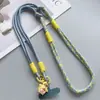 Nuevo Estilo Coreano Correa Larga Colorida para Teléfono Cruzado Correa de Bloqueo de Color Cordón Colgante Lindo para Mujeres