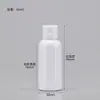 Botellas de Plástico Transparentes con Tapa abatible en stock 30 50 100ml Flexibles para Loción Cosmética Botellas Dispensadoras con Tapa de Mariposa