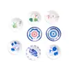 Prato de Simulação de Comida em Miniatura, Porcelana Azul e Branca, Estilo Antigo Pequeno, Prato Impresso Novo Estilo Chinês, Ornamento em Miniatura de Resina, Festival do Barco-Dragão DIY