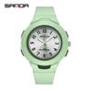 SANDA SANDA moda nuevo 6095 deportes al aire libre niños y niñas multifuncional resistente al agua personalidad pantalla única reloj electrónico