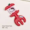 Accesorios de Resina para Manualidades de Dibujos Animados Joyería Tenedor de Manzana Cuchara Pegamento de Crema Pasador Funda de Teléfono Móvil Hebilla de Zapato Llavero Colgante con