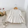 Suéter de estilo extranjero para niña 0-5 años otoño Ropa infantil de Corea del Sur moda bebé niña top de punto con manga abullonada tendencia AY636