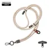 Lanyard Popular para Teléfono Móvil de Muñeca 6mm Fuerte para Colgar en el Cuello Cruzado Ajustable Exterior Montañismo Cuerda Trenzada Anti-Pérdida Color Pistola