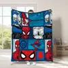 Manta Popular Transfronteriza de Amazon de los Vengadores Manta de Franela de Dibujos Animados de Spider-Man Manta para Cuatro Estaciones