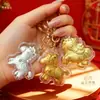 Artículo popular: Colgante de cadena para teléfono "Hazte Rico Rápido", llavero de pony de dibujos animados con lámina de oro de imitación, tarjeta de regalo pequeña, regalo de Año Nuevo