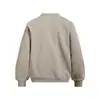 Moletom Redondo Patchwork Masculino Primavera e Outono Solto Simples Cor Sólida Pulôver Casual Roupa Esportiva Versátil Vibes Marca Tendência