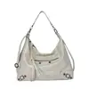 Bolsa Vintage de Gran Capacidad para Mujer con Acabado de Aceite, Nueva Moda 2026 Bolso de Hombro Cruzado para Viajes Diarios, Bolso Hobo de Alta Gama