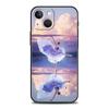 Para iPhone16 Nueva Elegante Funda de Teléfono para Mujer Bailando Ballet Bajo la Luna Cielo Estrellado