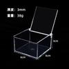 Caja Acrílica Transparente para Micro Paisaje Caja de Embalaje Cuadrada DIY Tapa Abatible Caja Cuadrada Moldeada por Inyección de PS para Almacenamiento de Alimentos