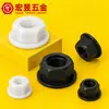 Tuercas de Brida Aislantes de Plástico de Nylon Blancas y Negras, Tapas Hexagonales Acolchadas para Tornillos, Tuercas Antideslizantes M3M4~M12