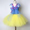 Vestido de Blancanieves para niños, vestido de princesa de malla de dibujos animados europeo y americano, vestido de tutú para Navidad y Halloween, ropa de actuación