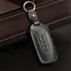 Funda Protectora para Llave de Coche Adecuada para Volkswagen Touareg 17/18/19/20/21 Bolsa Hecha a Mano de Cuero Genuino para Touareg