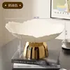 Nova Fruteira de Pé Alto da Temu para Uso Doméstico, Prato de Petiscos para Sala de Estar, Fruteira em Formato de Pétala, Prato para Frutas Secas e Doces de Mesa de Centro