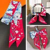 Pañuelo de Seda Sarga para Atar Bolsas, Pañuelo de Seda Pequeño Original, Diseños como Nubes, 100% Seda de Morera, Goma para el Cabello de Seda Genuina, Cinta