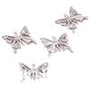 Colgante ovalado de mariposa de aleación simple INS de estilo europeo y americano, accesorios para pulseras, collares y pendientes.
