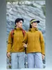 Chaqueta softshell tres-en-uno personalizada, ropa de trabajo con capucha, chaqueta de trabajo para actividades en equipo con forro polar y estampado de logotipo