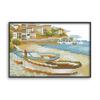 Comercio exterior suministro serie paisaje costero Barco de playa Nuevo Hilo de bordar punto de cruz bordado sala de estar bordado paquete de material decorativo