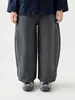 Calça Casual Infantil Wuli Bu Yi Outono Cordão Ajustável Calça de Perna Curva Duas Formas de Usar Lavável Durável Calça Longa Esportiva Tendência