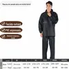 Conjunto de Capa de Chuva e Calça de Chuva, Roupa de Chuva Tipo Dividido para Motociclistas, Nível de Chuva Forte, Capa de Chuva Refletiva para Entregadores