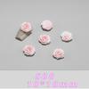 Estilo Misturado Camélia Mais Vendido Tie-Dye Resina Flor Rosa Unhas Usáveis Acessórios DIY Atacado Yiwu Decorações de Nail Art