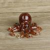 Piedra Triturada de Cristal Natural Pulpo de Resina Pulpo Calamar Decoración de Mesa Manualidades Adornos Navidad Transfronterizo Cristal Blanco
