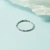Juego de Anillos de Cinco Piezas de Alta Gama para Mujer, Diseño de Nicho, Moda Trendy de Celebridades de Internet, Anillos Minimalistas Personalizados, Lujo Ligero, Estilo Fresco