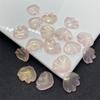 Esmalte checo Piedra pétalos de bambú 15*18mm Colgante de vieira de clavel accesorios para joyería diy material de horquilla antigua