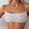 2026 Novo Top Tomara-que-caia Estampado Estilo Europeu e Americano da Amazon Maiô Feminino Sexy Biquíni Roupa de Banho para Fontes Termais Biquíni