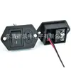 Interruptor basculante de furo fixo com duas orelhas, soquete Tipo-C, interruptor basculante de energia para equipamentos mecânicos, disponível em várias cores