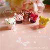 Pastel de oso de crema Taza resina comida accesorios de juego diy accesorios tapón antipolvo material de belleza carcasa de teléfono de crema