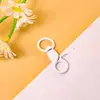 Acessórios de jóias DIY: fivela de cachorro colorida com argola de fecho, gancho de fecho, chaveiro de metal pintado, materiais para pingente de bolsa