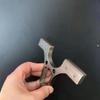 Tirachinas Cabeza de Arco de Acero Inoxidable Accesorios Pedal para el Pie Cabeza de Arco de Búho 40 Cuero Plano Cabeza de Arco de Doble Propósito Lanzador de Bolas Cabeza de Arco Catapulta