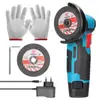 Miniesmeriladora angular recargable de 12v con escobillas Esmeriladora angular eléctrica de litio pulidora máquina de corte esmeriladora angular